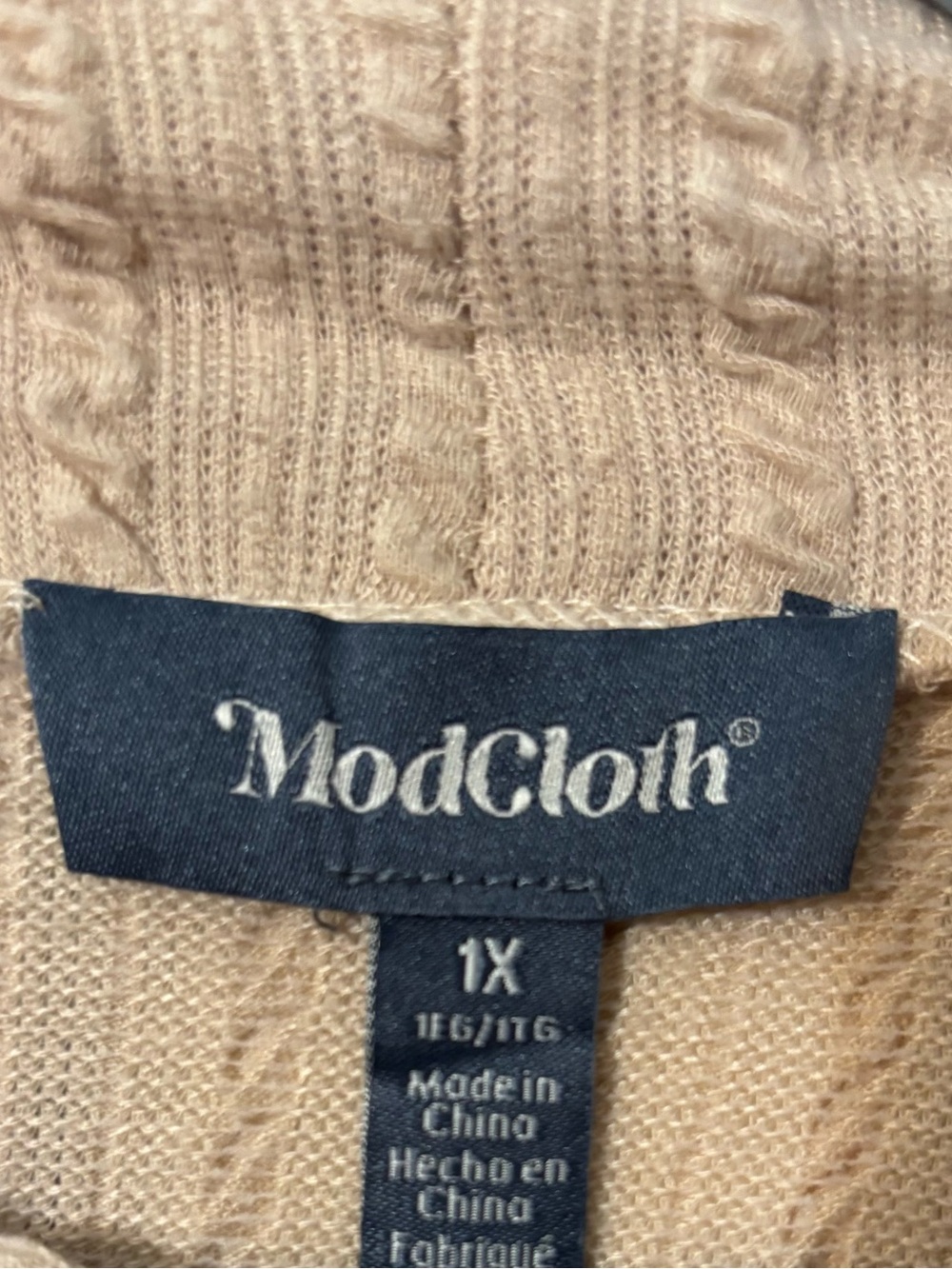 ModCloth Soft Beige Cowlneck Sweater
